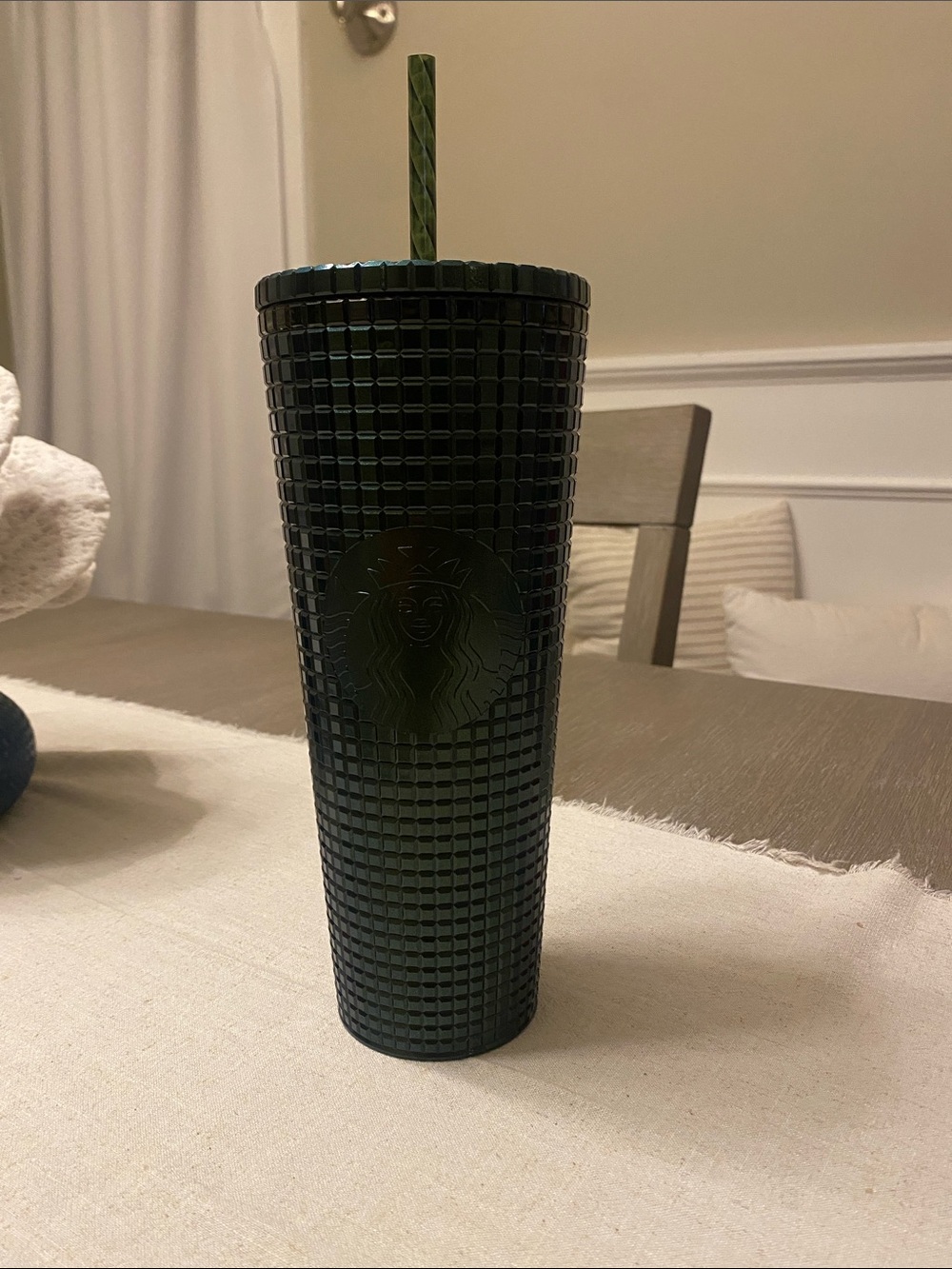 Starbucks Emerald Green Textured Reusable Tumbler with Straw